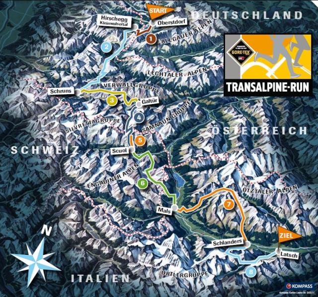 Etappen 1-6 werden gerannt